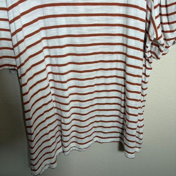 Torrid Blouse Women's 3 Striped Short Sleeve Printed Shirt Casual 3X T-Shirt - Picture 3 of 8
